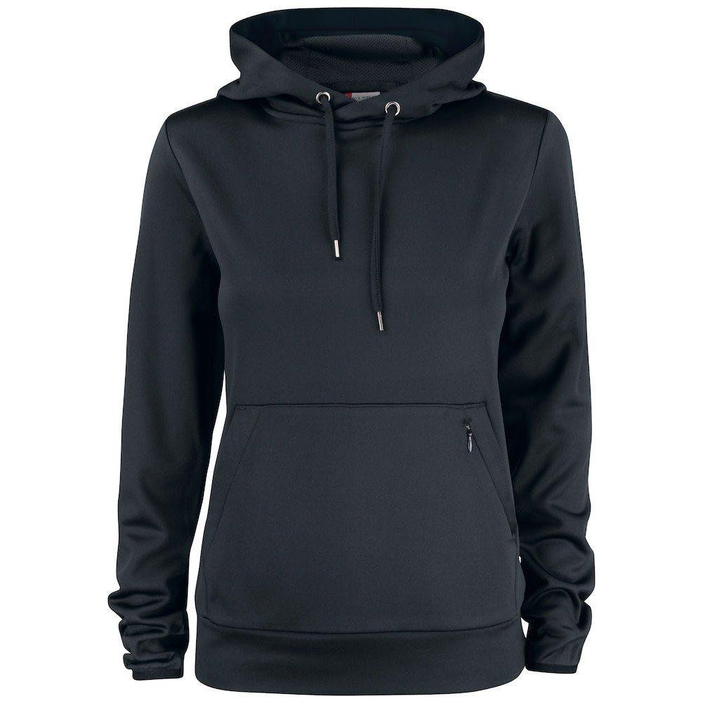 Oakdale Kapuzenpullover Damen Schwarz S von Clique