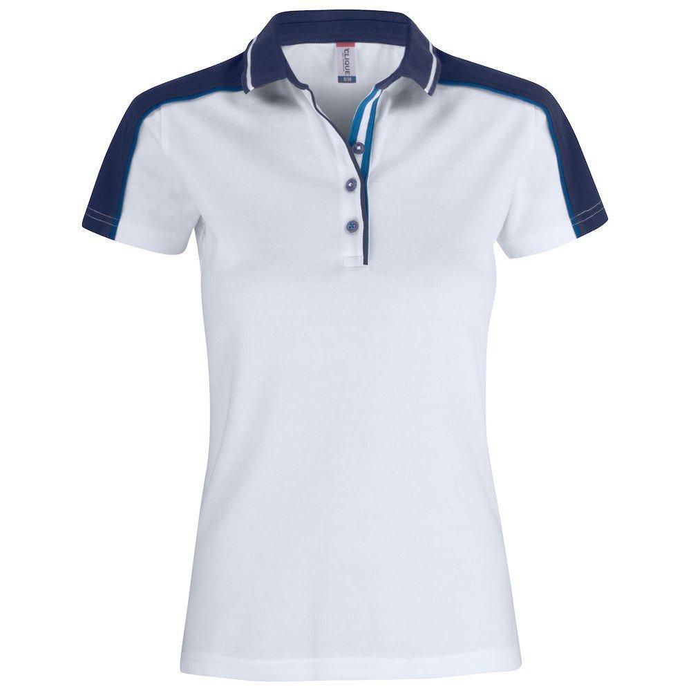 Pittsford Poloshirt Damen Weiss S von Clique