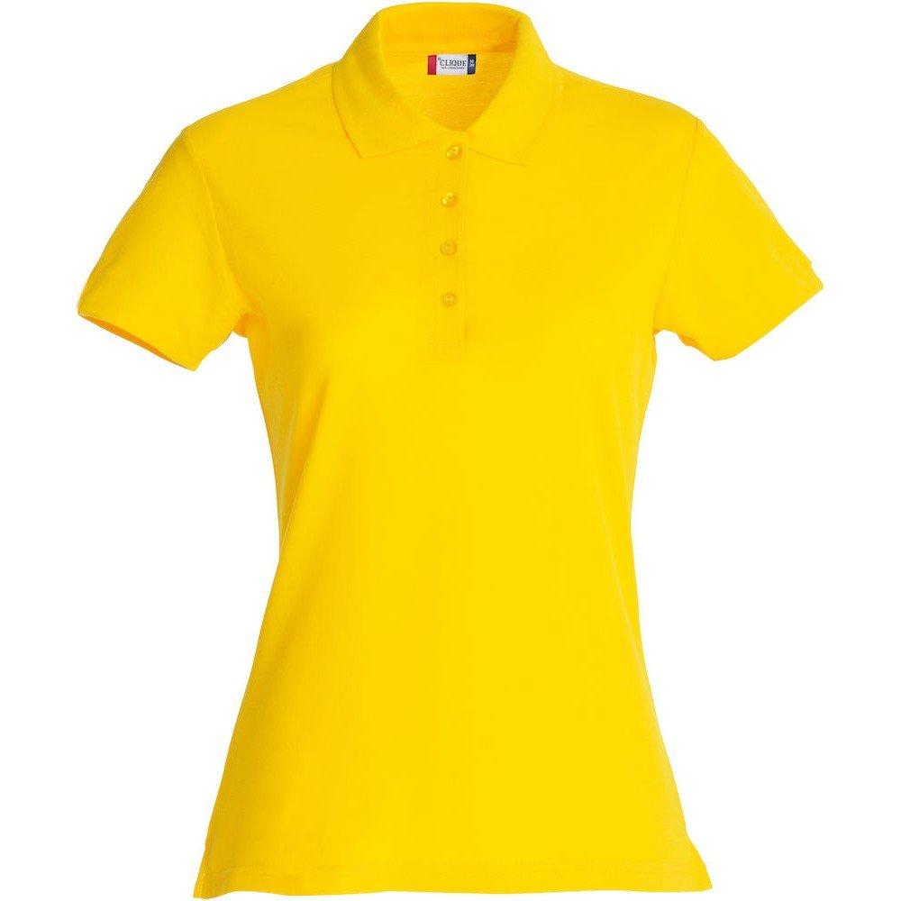 Poloshirt Damen Gelb Bunt XL von Clique