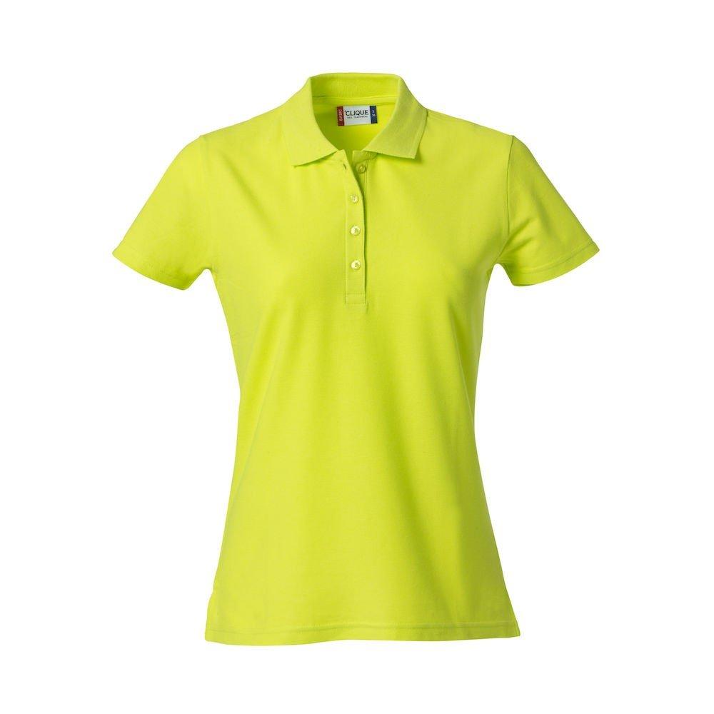 Poloshirt Damen Limettengrün S von Clique