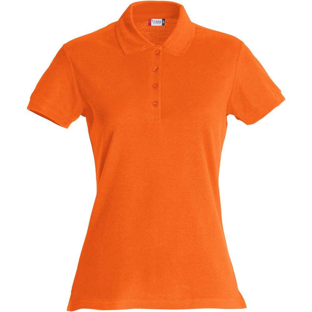 Poloshirt Damen Orange S von Clique