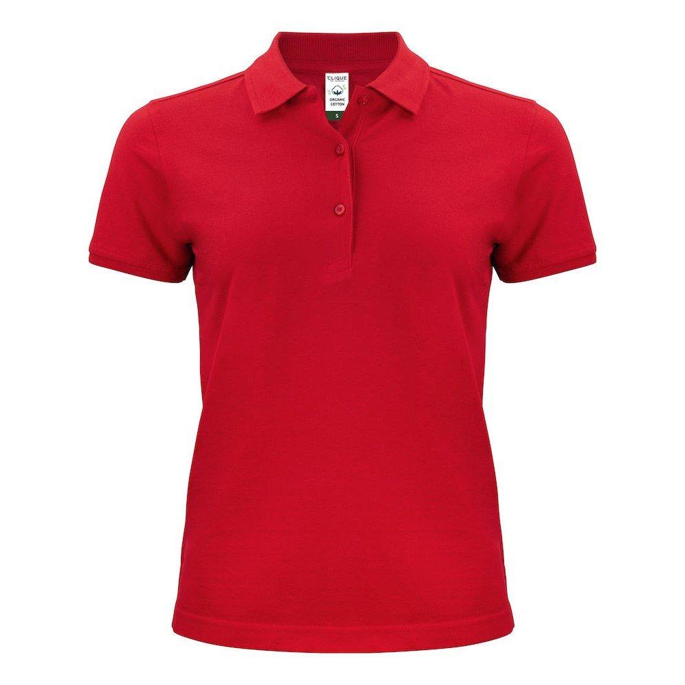 Poloshirt Damen Rot Bunt M von Clique