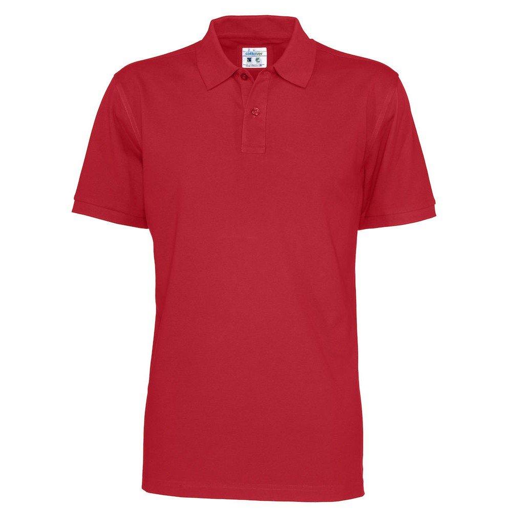 Poloshirt Herren Rot Bunt XXL von Clique