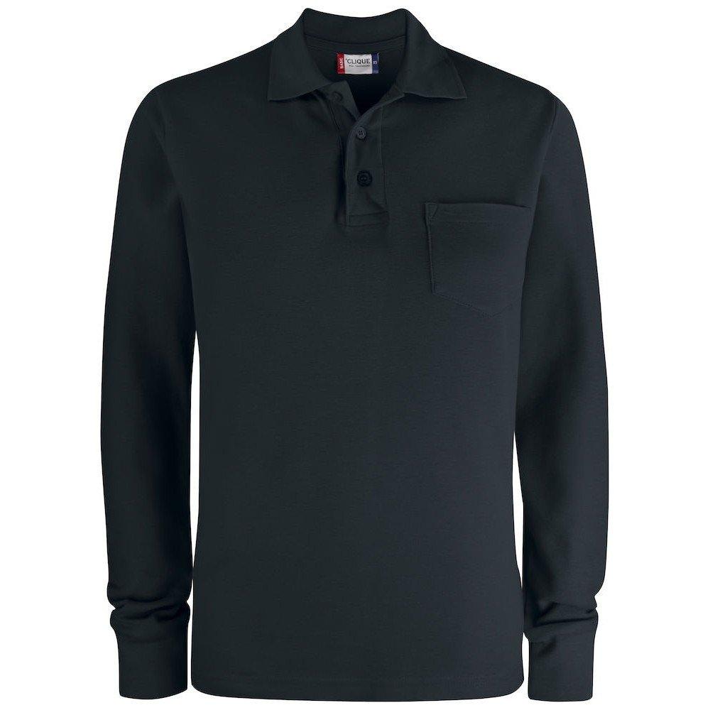 Poloshirt Langärmlig Damen Schwarz 3XL von Clique