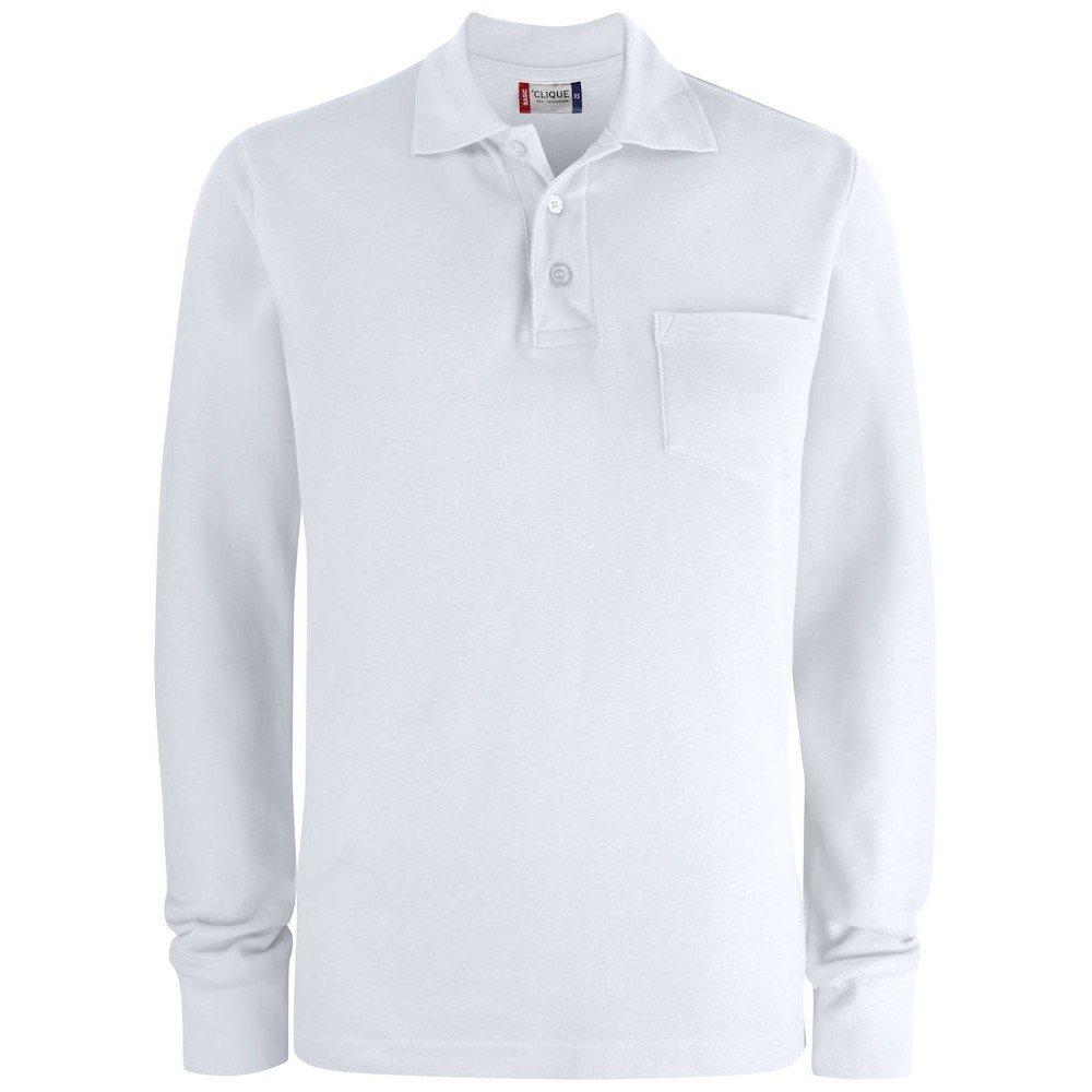 Poloshirt Langärmlig Damen Weiss 4XL von Clique