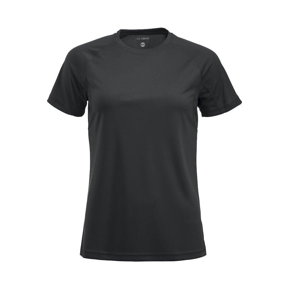 Premium Active Tshirt Damen Schwarz S von Clique