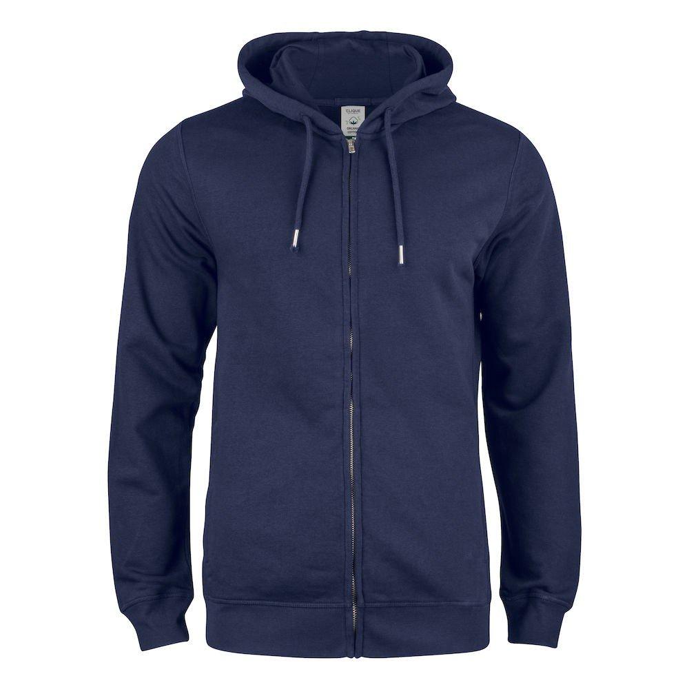 Premium Hoodie Mit Durchgehendem Reißverschluss Herren Marine XS von Clique