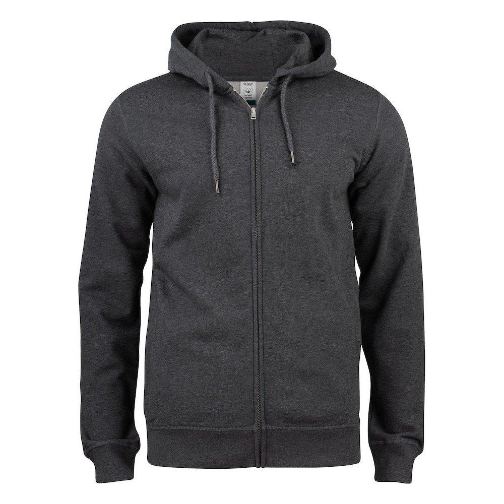 Premium Hoodie Mit Durchgehendem Reißverschluss Herren Taubengrau S von Clique