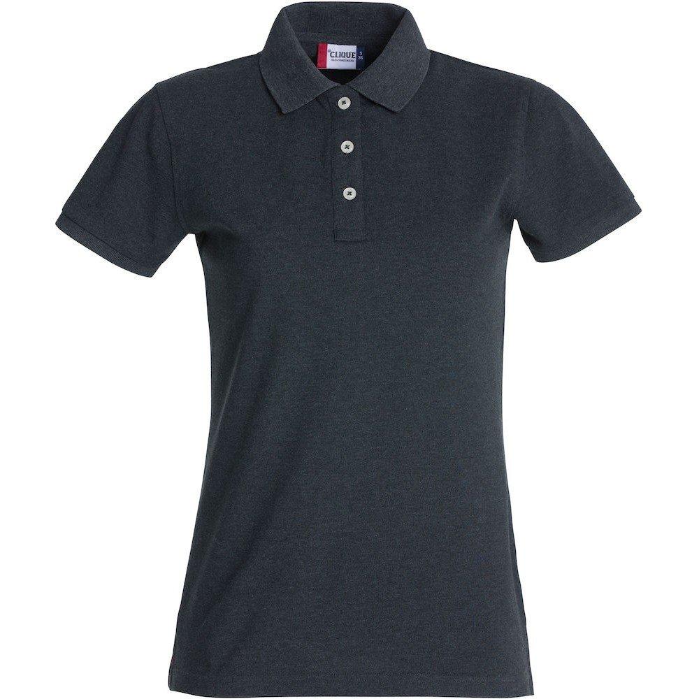 Premium Poloshirt Damen Anthrazit XXL von Clique