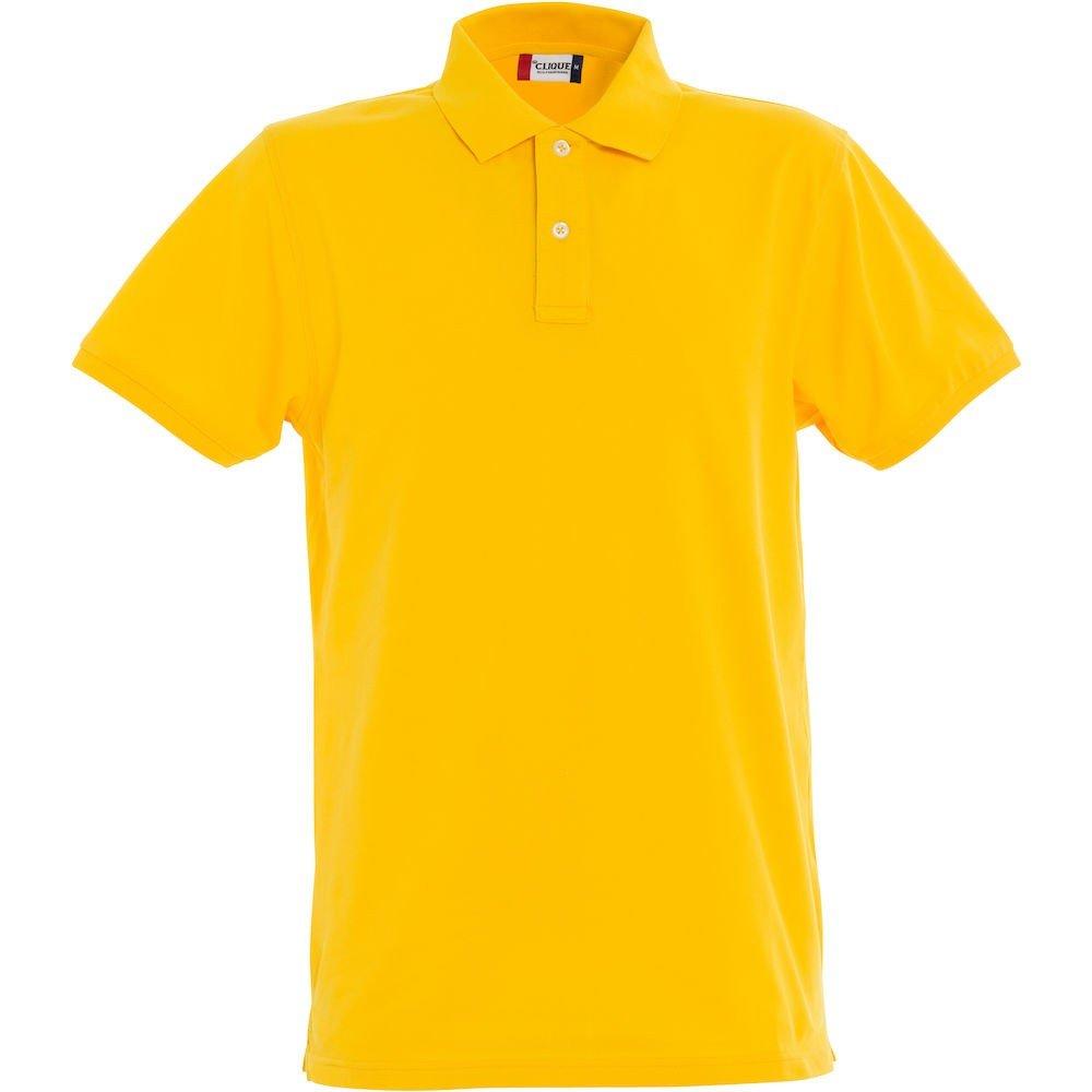 Premium Poloshirt Damen Gelb Bunt S von Clique