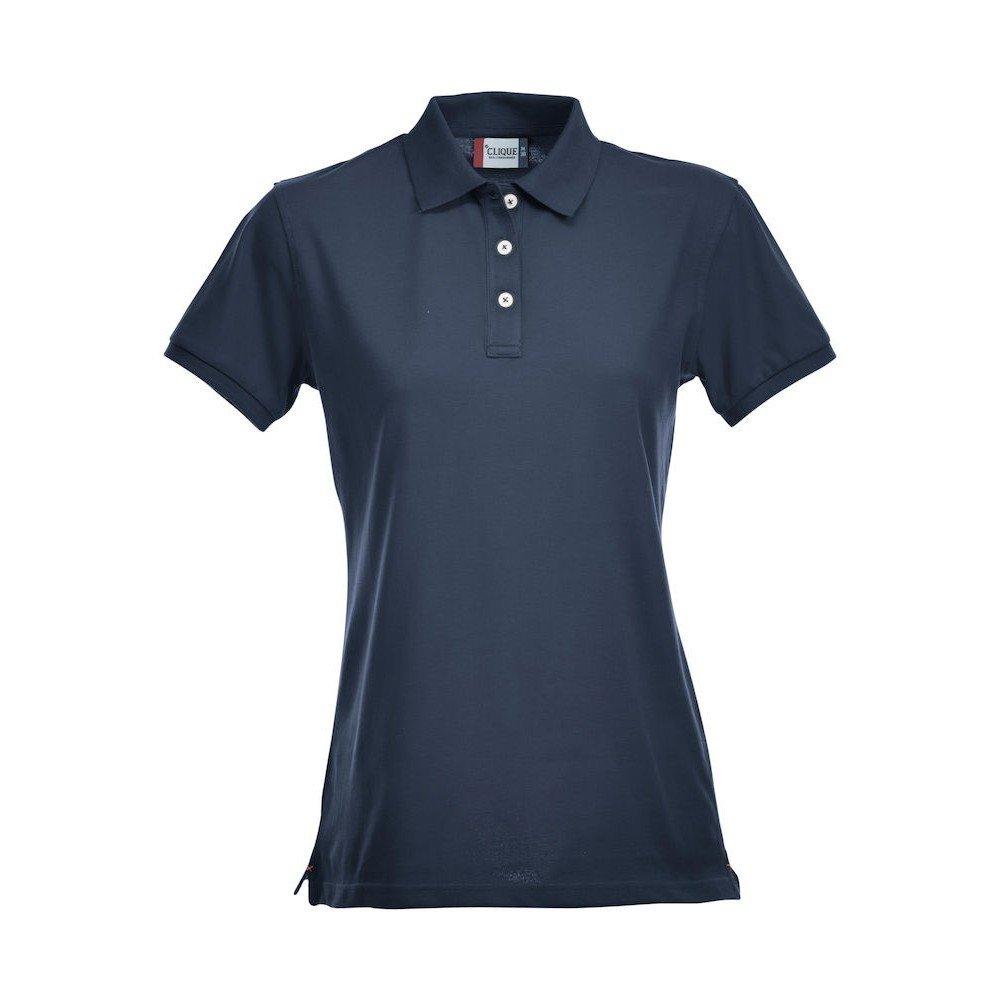 Premium Poloshirt Damen Marine M von Clique