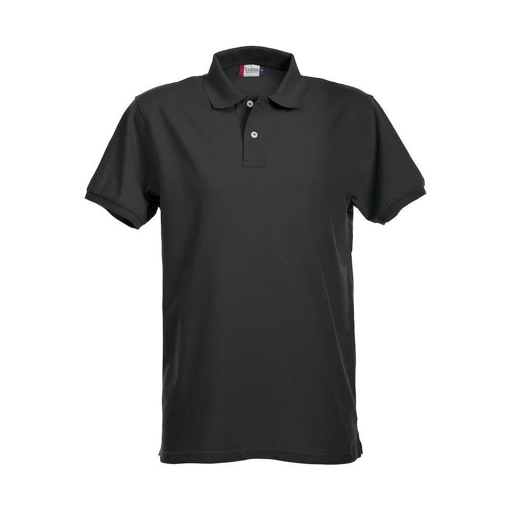 Premium Poloshirt Damen Schwarz 3XL von Clique