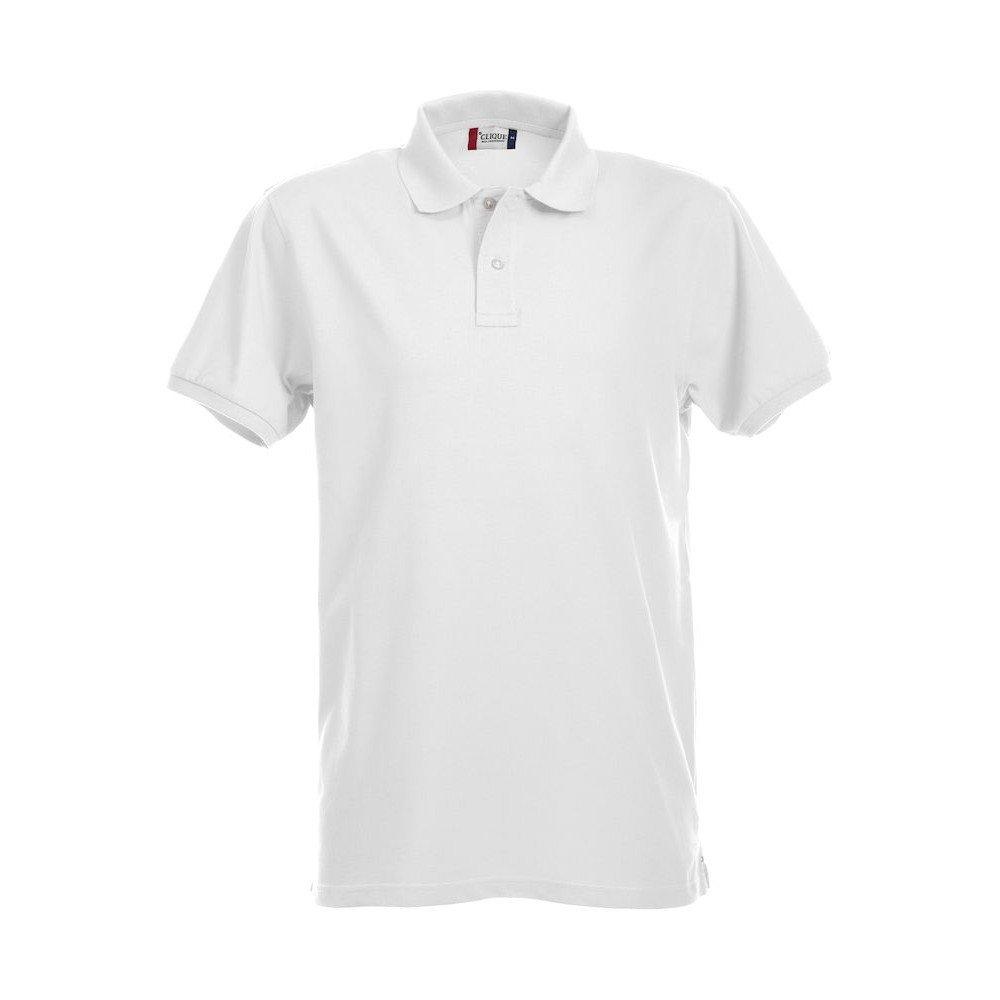 Premium Poloshirt Damen Weiss S von Clique