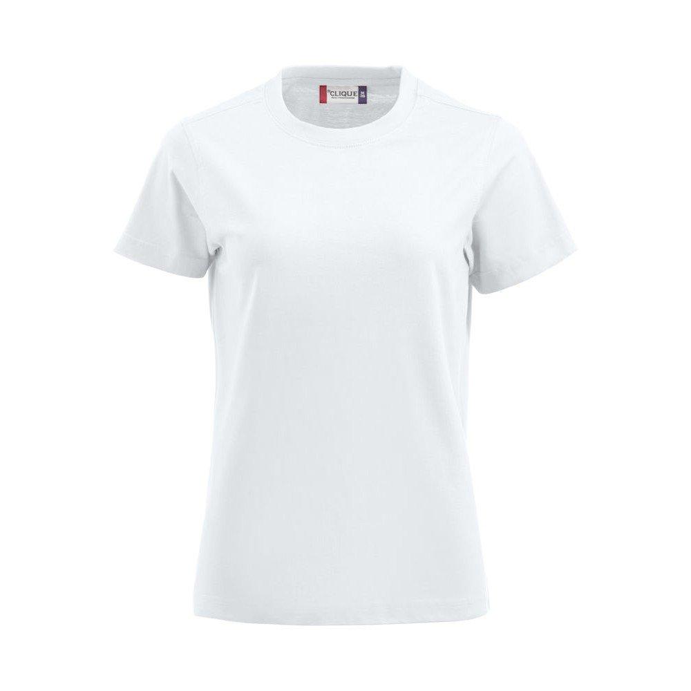 Premium Tshirt Damen Weiss L von Clique