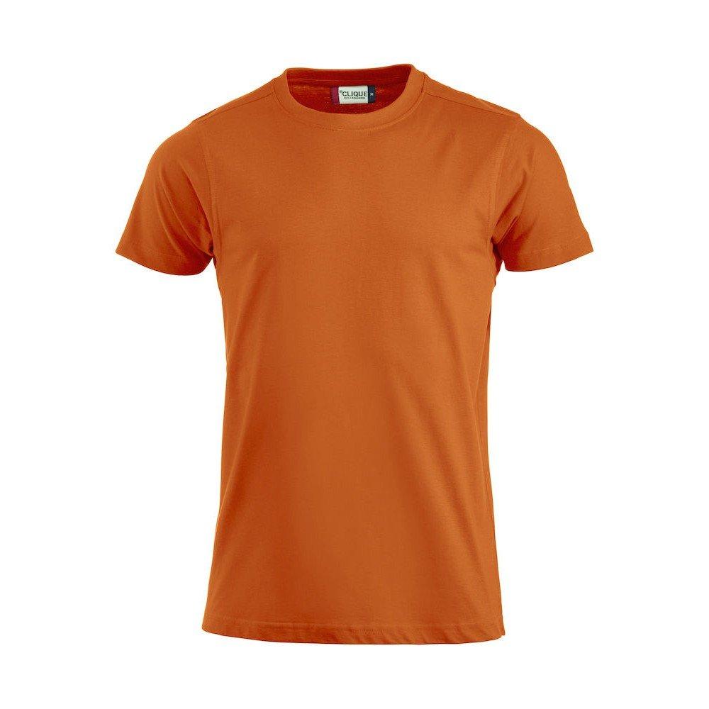 Premium Tshirt Herren Orange L von Clique