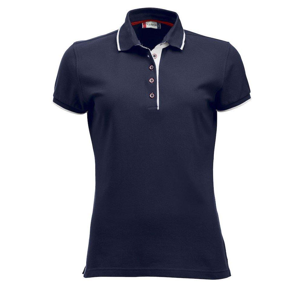 Seattle Poloshirt Damen Marine L von Clique