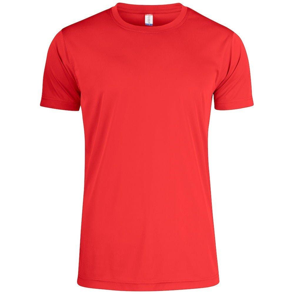 Tshirt Aktiv Herren Rot Bunt 3XL von Clique