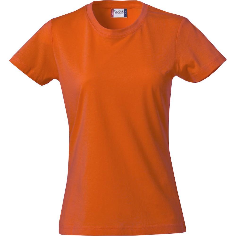 Tshirt Damen Orange L von Clique