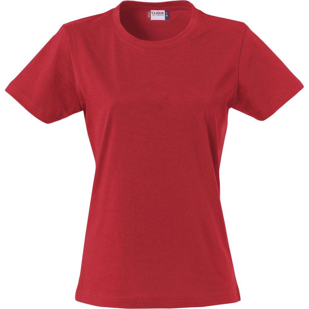 Tshirt Damen Rot Bunt S von Clique