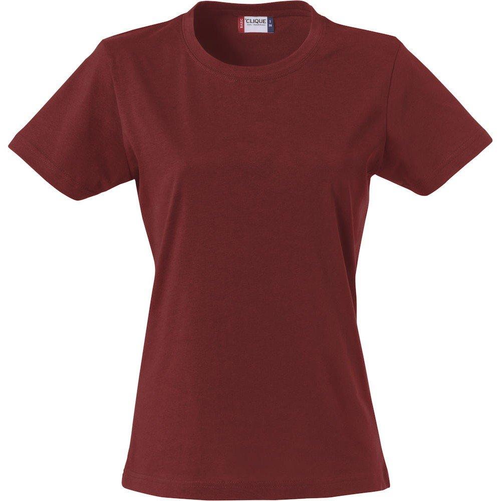 Tshirt Damen Weinrot XL von Clique