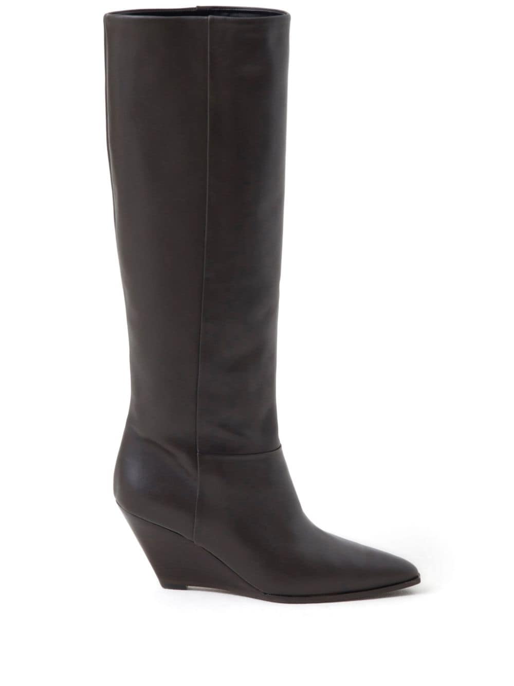 Closed 70mm wedge boots - Brown von Closed