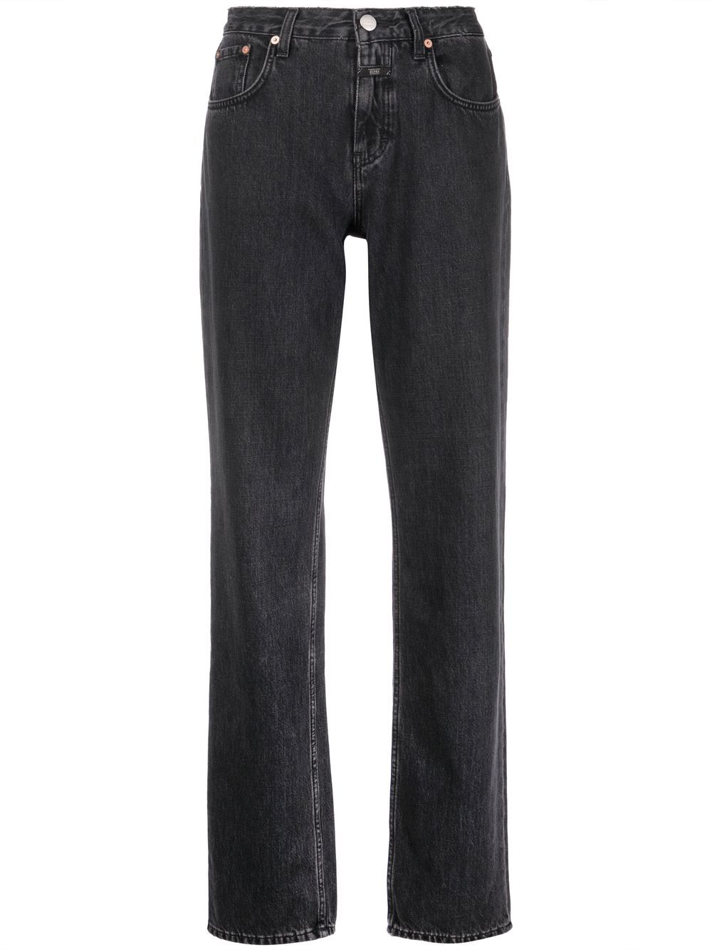 Closed Briston high-waisted straight-leg jeans - Grey von Closed