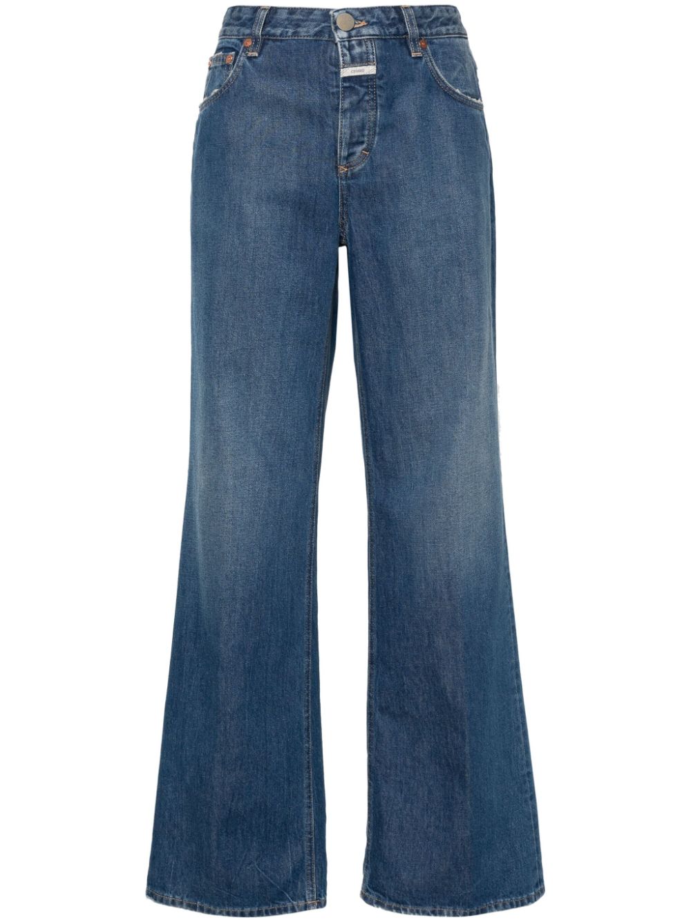 Closed Gillan low-rise flared jeans - Blue von Closed