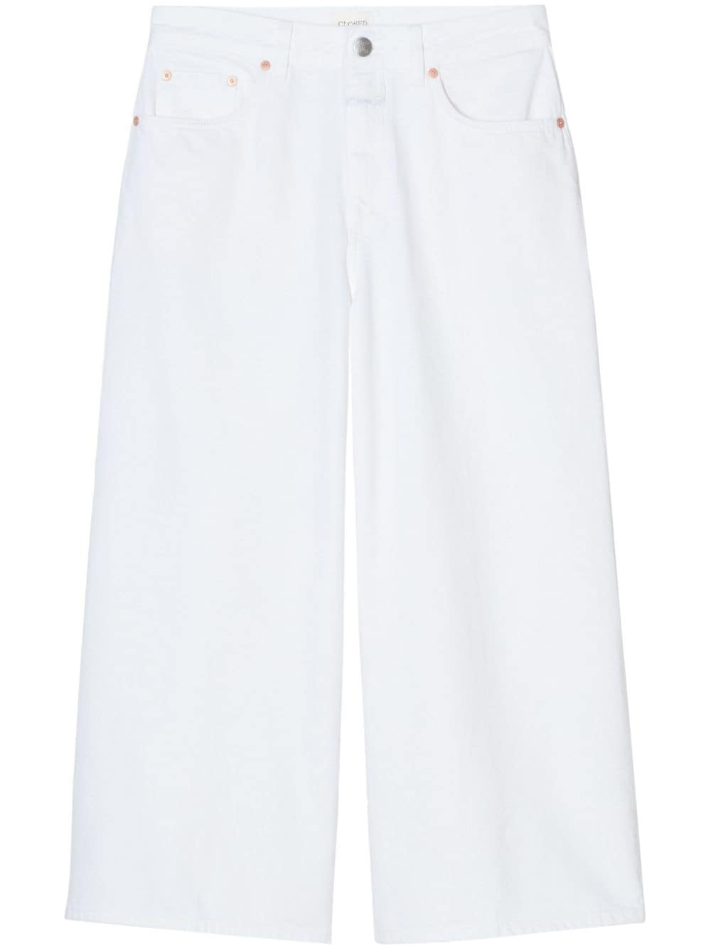 Closed Lyna mid-rise wide-leg jeans - White von Closed