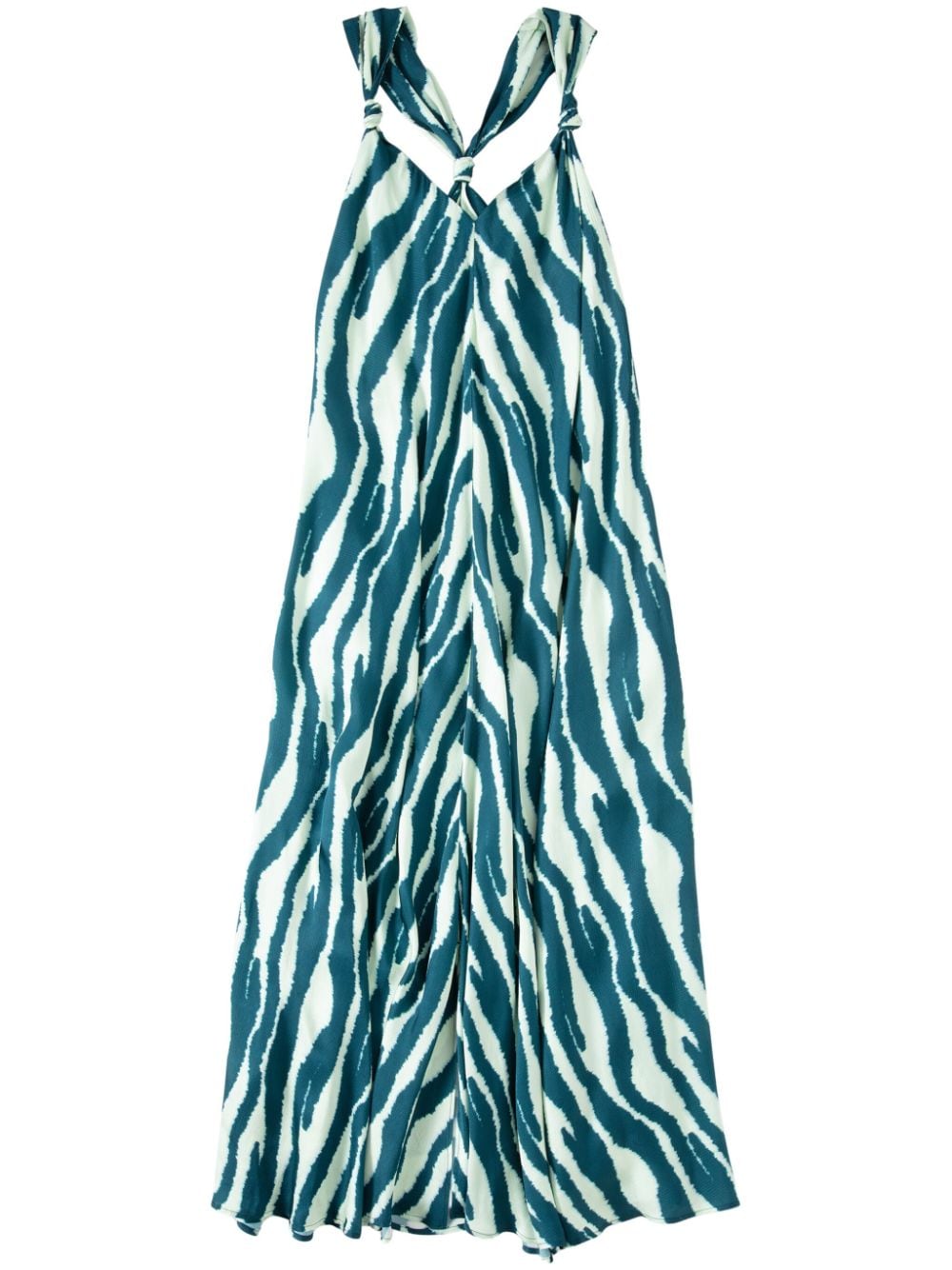 Closed Maxi dress knotted straps - Green von Closed