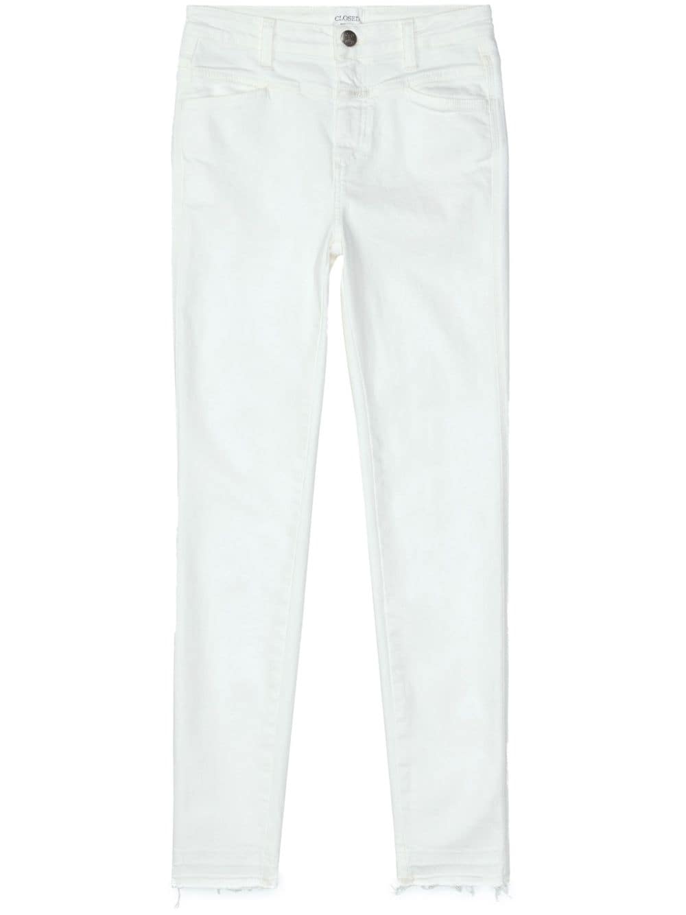 Closed Pusher skinny-cut jeans - White von Closed