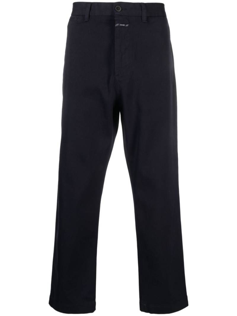 Closed Tacoma organic cotton tapered trousers - Blue von Closed