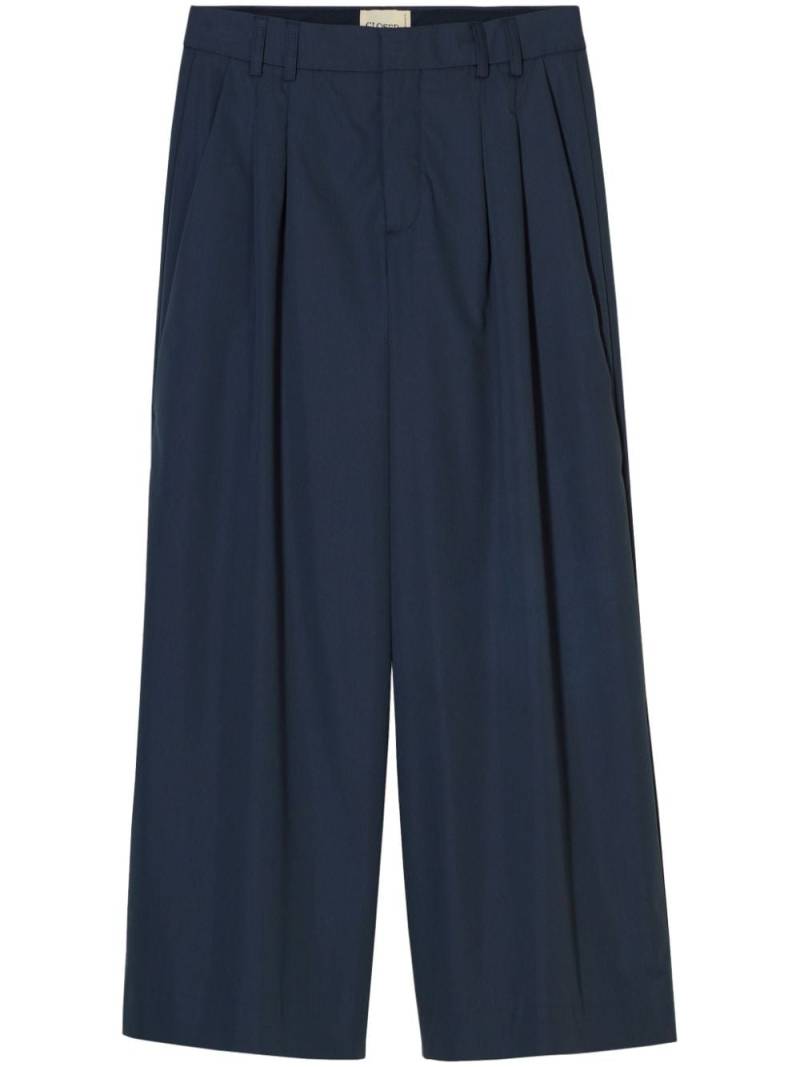 Closed Trona mid-rise cropped trousers - Blue von Closed