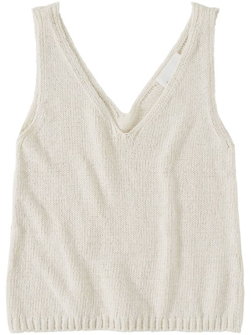 Closed V-neck knitted top - Neutrals von Closed