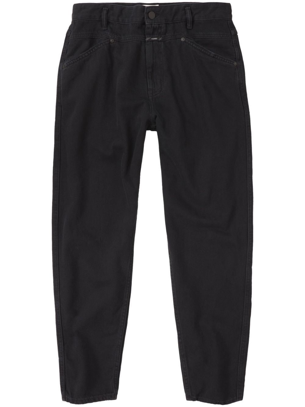 Closed X-Lent mid-rise tapered jeans - Black von Closed