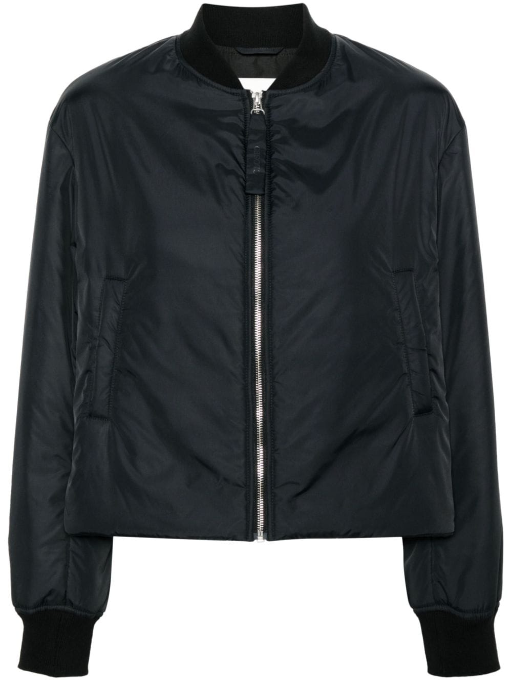 Closed baseball-collar zip-up bomber jacket - Black von Closed