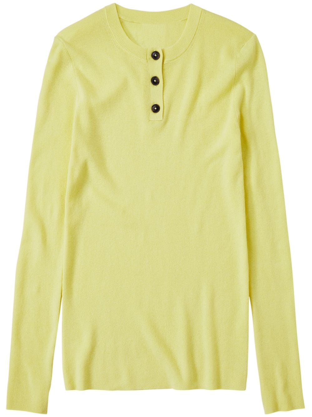 Closed cashmere-blend long jumper - Yellow von Closed