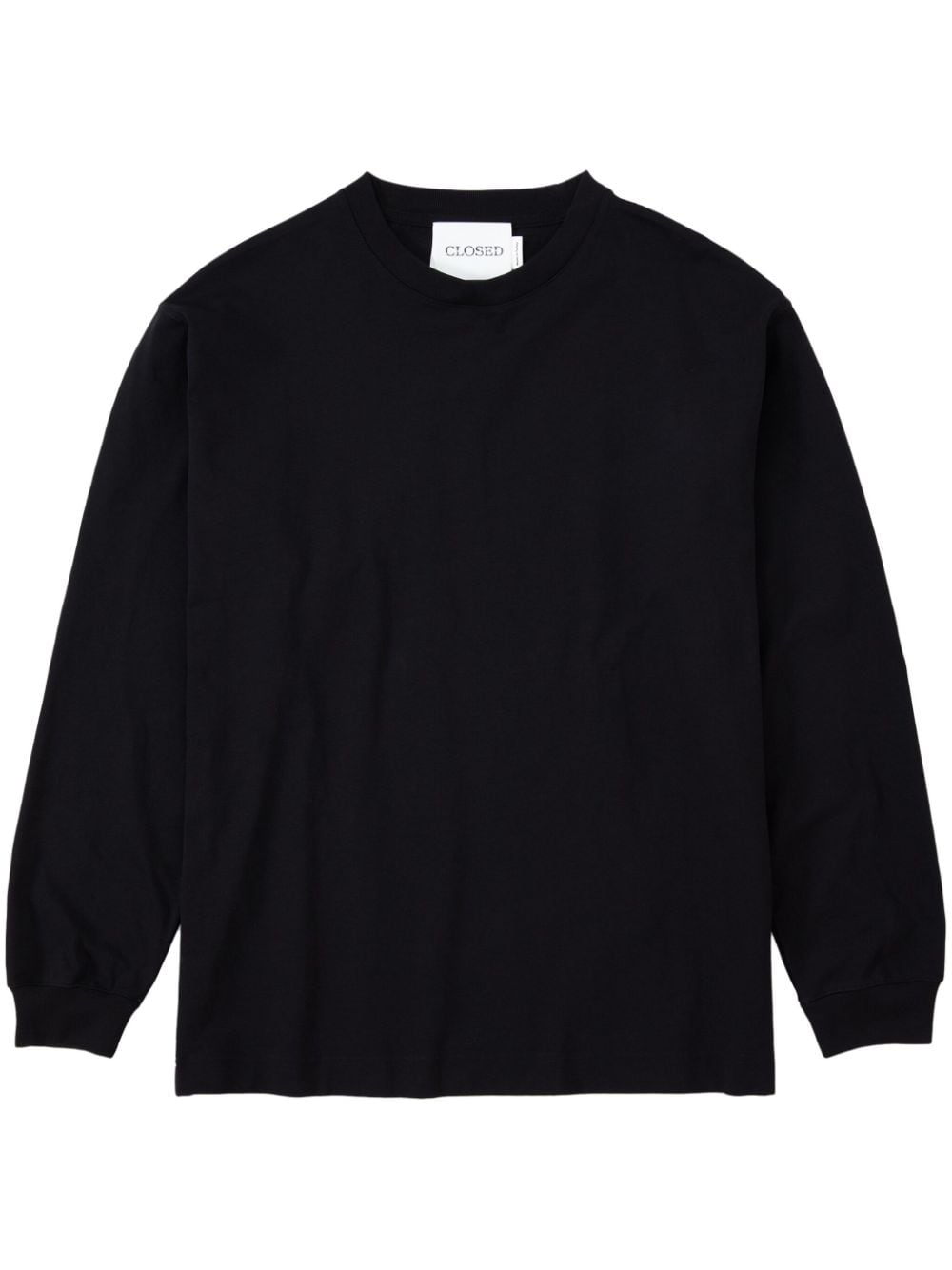 Closed crew-neck cotton T-shirt - Black von Closed