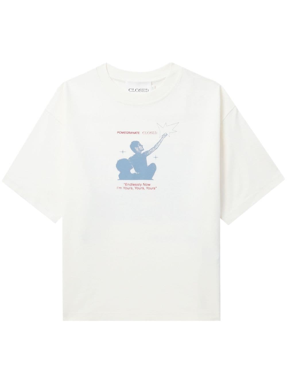 Closed graphic-print cotton T-shirt - White von Closed
