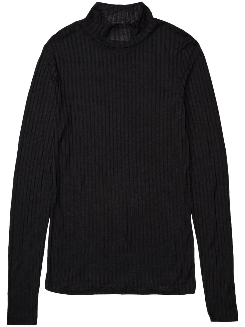 Closed high-neck lyocell jumper - Black von Closed