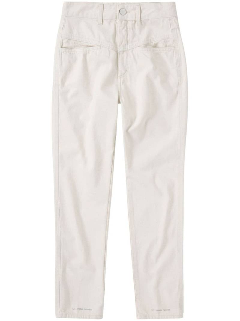 Closed high-rise straight-leg jeans - White von Closed