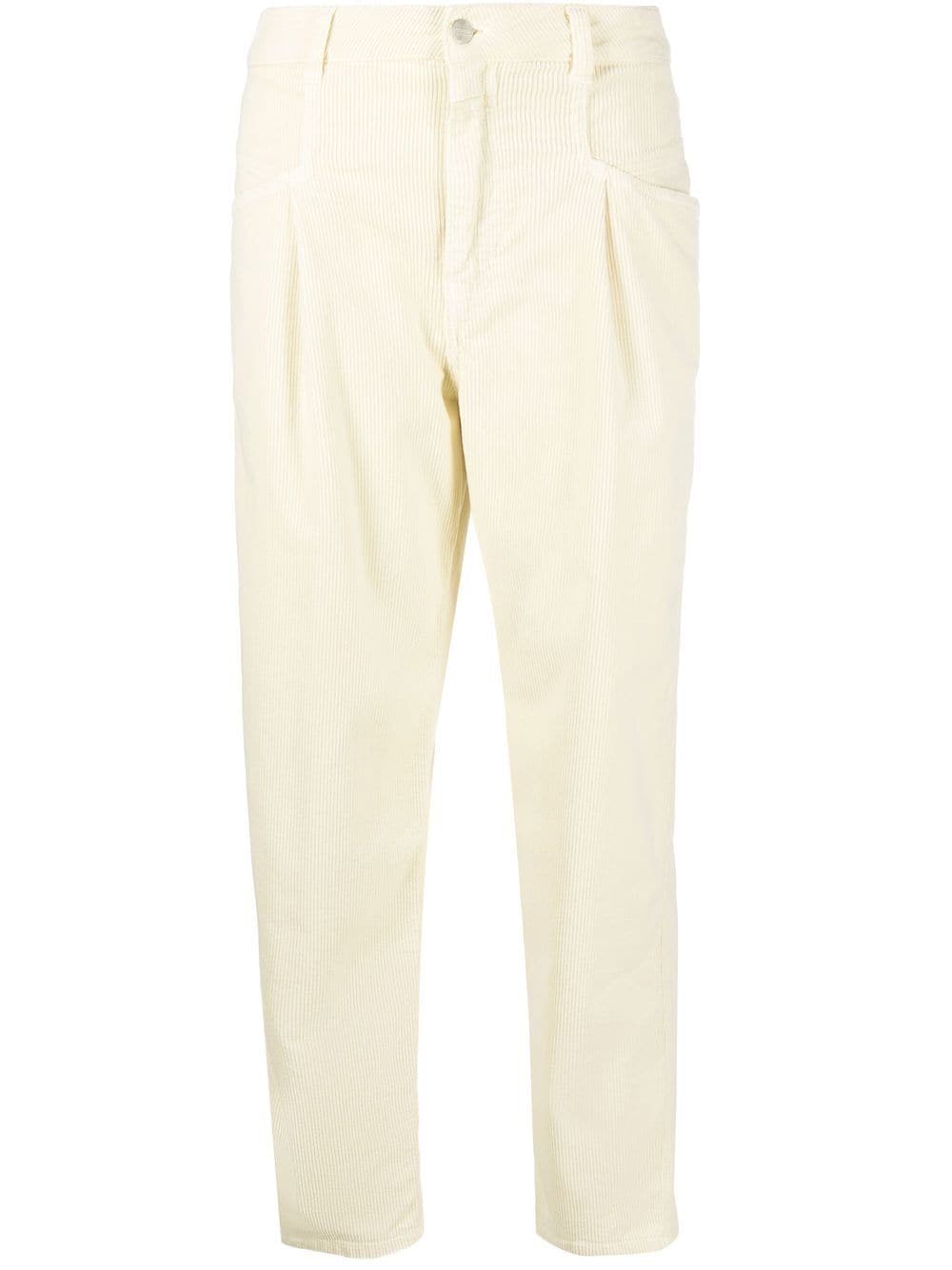 Closed high-waist tapered trousers - White von Closed