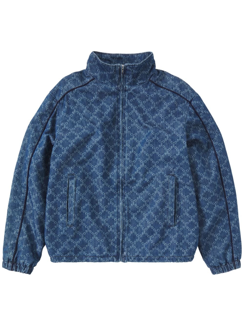 Closed logo-print denim jacket - Blue von Closed