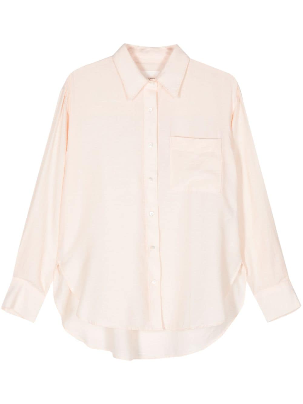 Closed patch-pocket twill shirt - Pink von Closed
