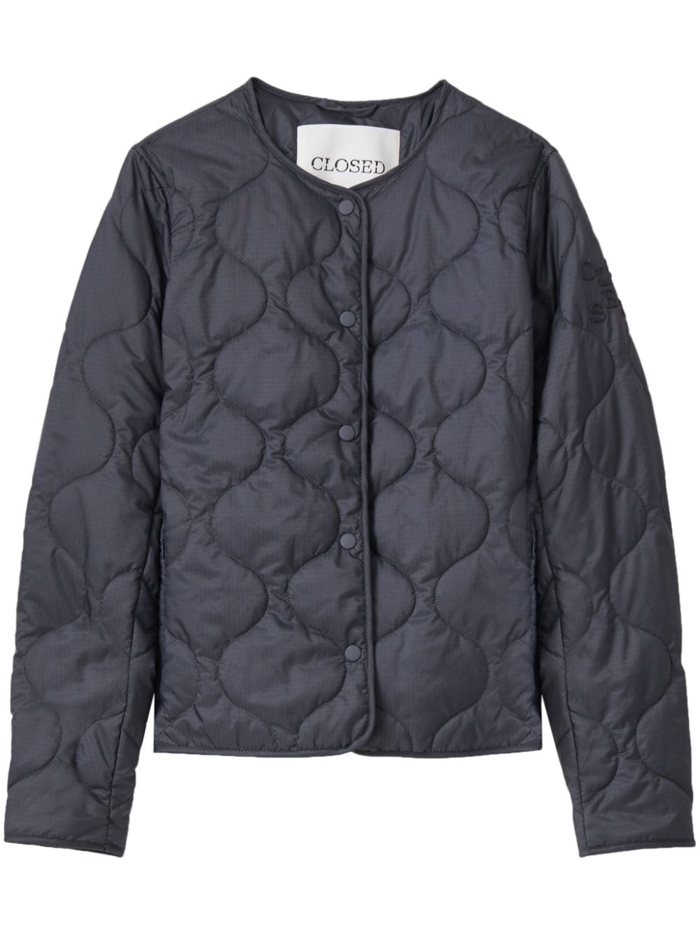 Closed quilted puffer jacket - Black von Closed