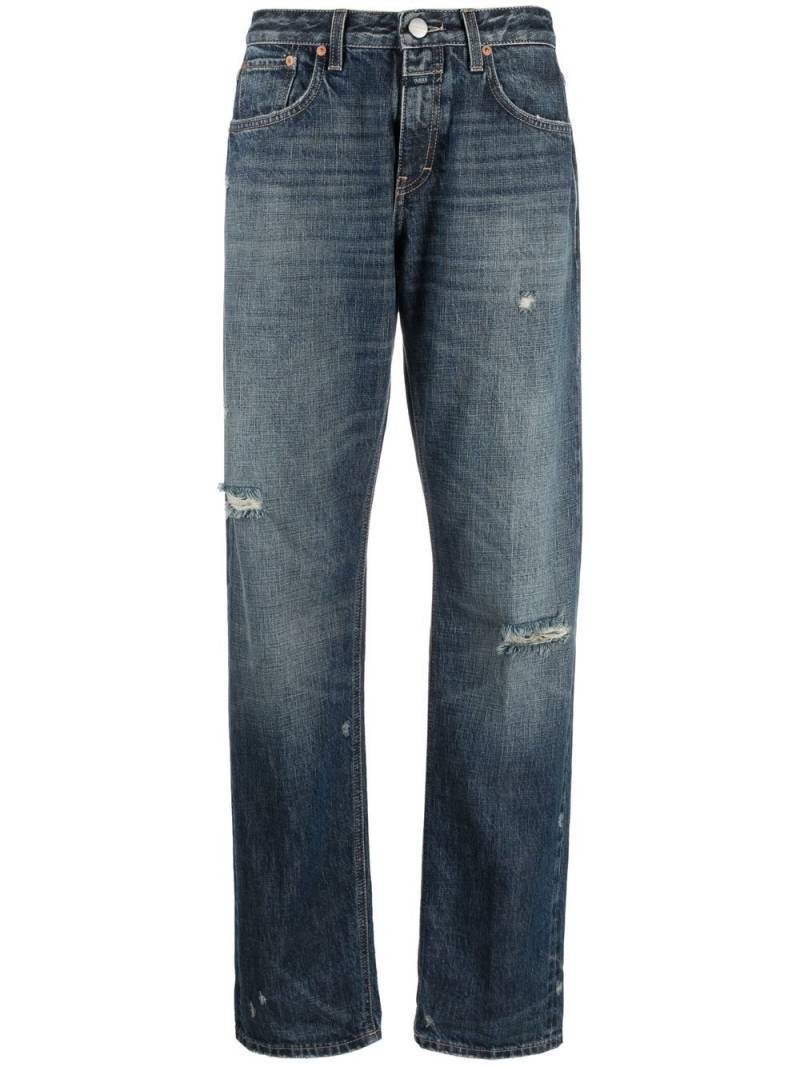 Closed straight-leg distressed jeans - Blue von Closed