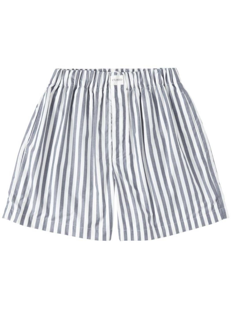 Closed striped organic cotton deck shorts - Grey von Closed
