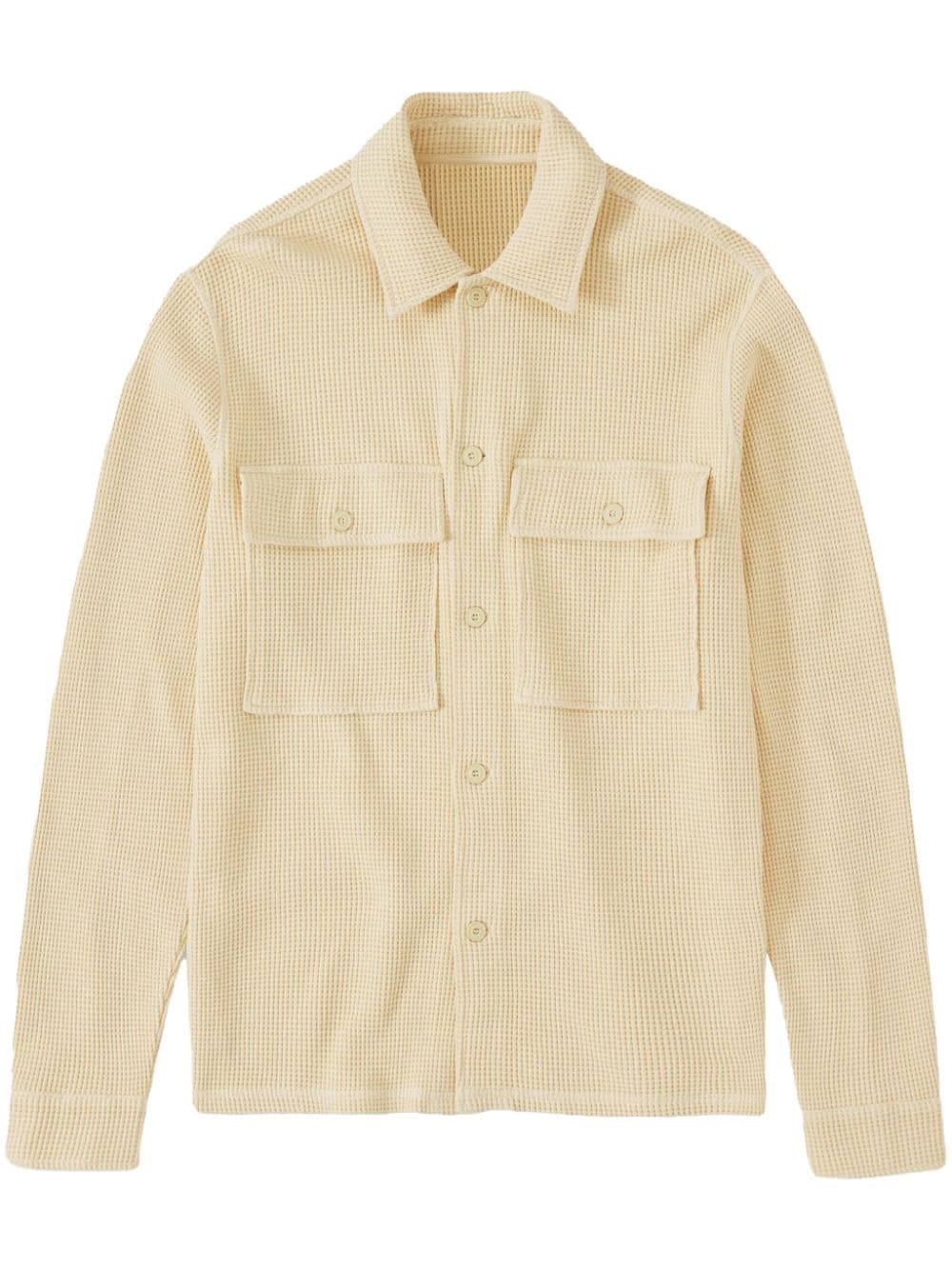 Closed waffle-jersey shirt jacket - Yellow von Closed