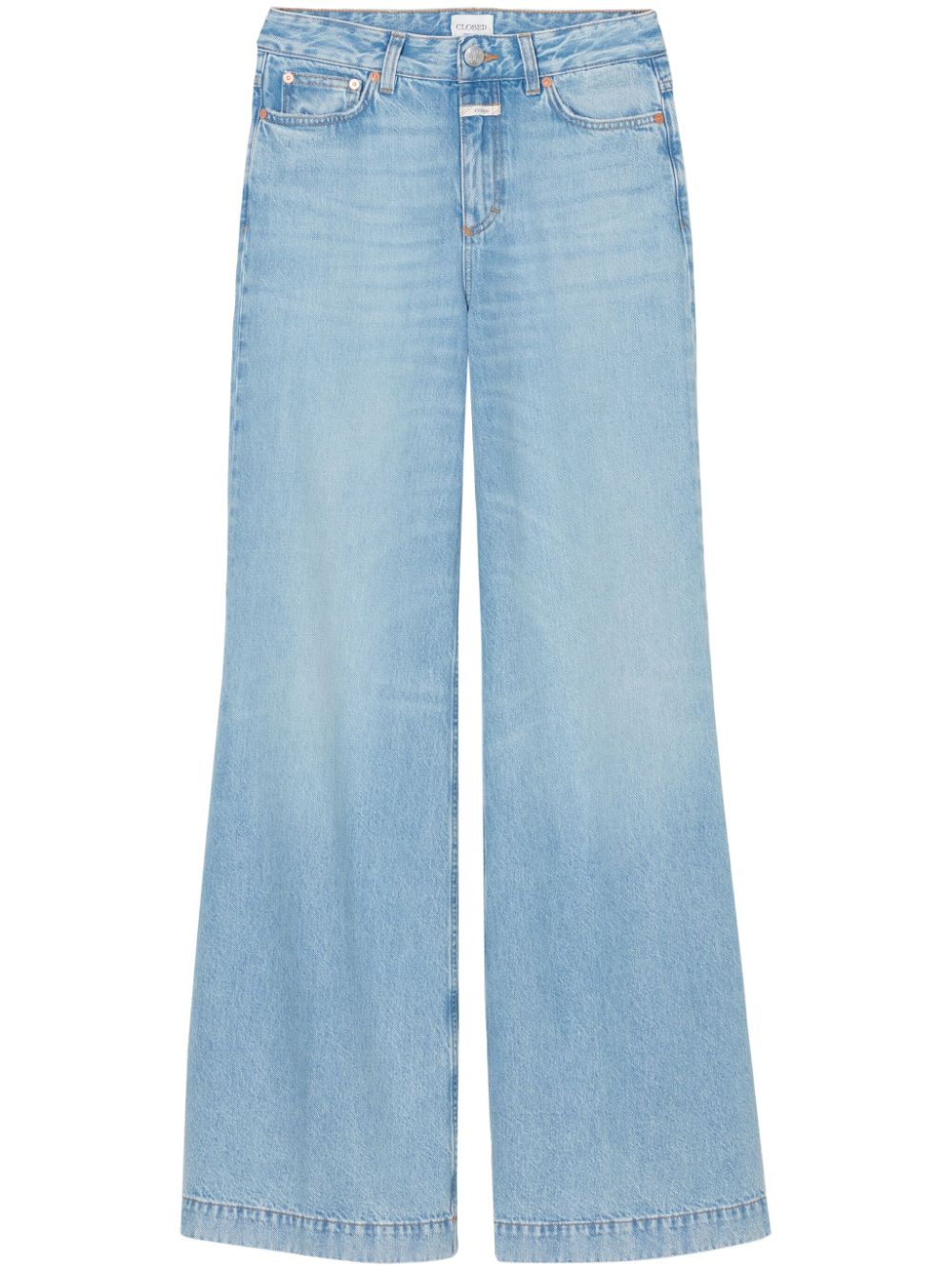 Closed wide-leg organic-cotton jeans - Blue von Closed