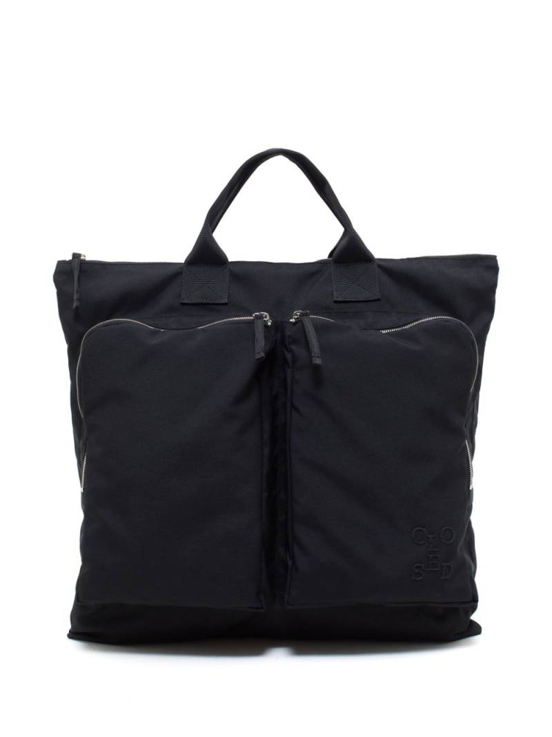 Closed zip-away top-handle tote bag - Black von Closed