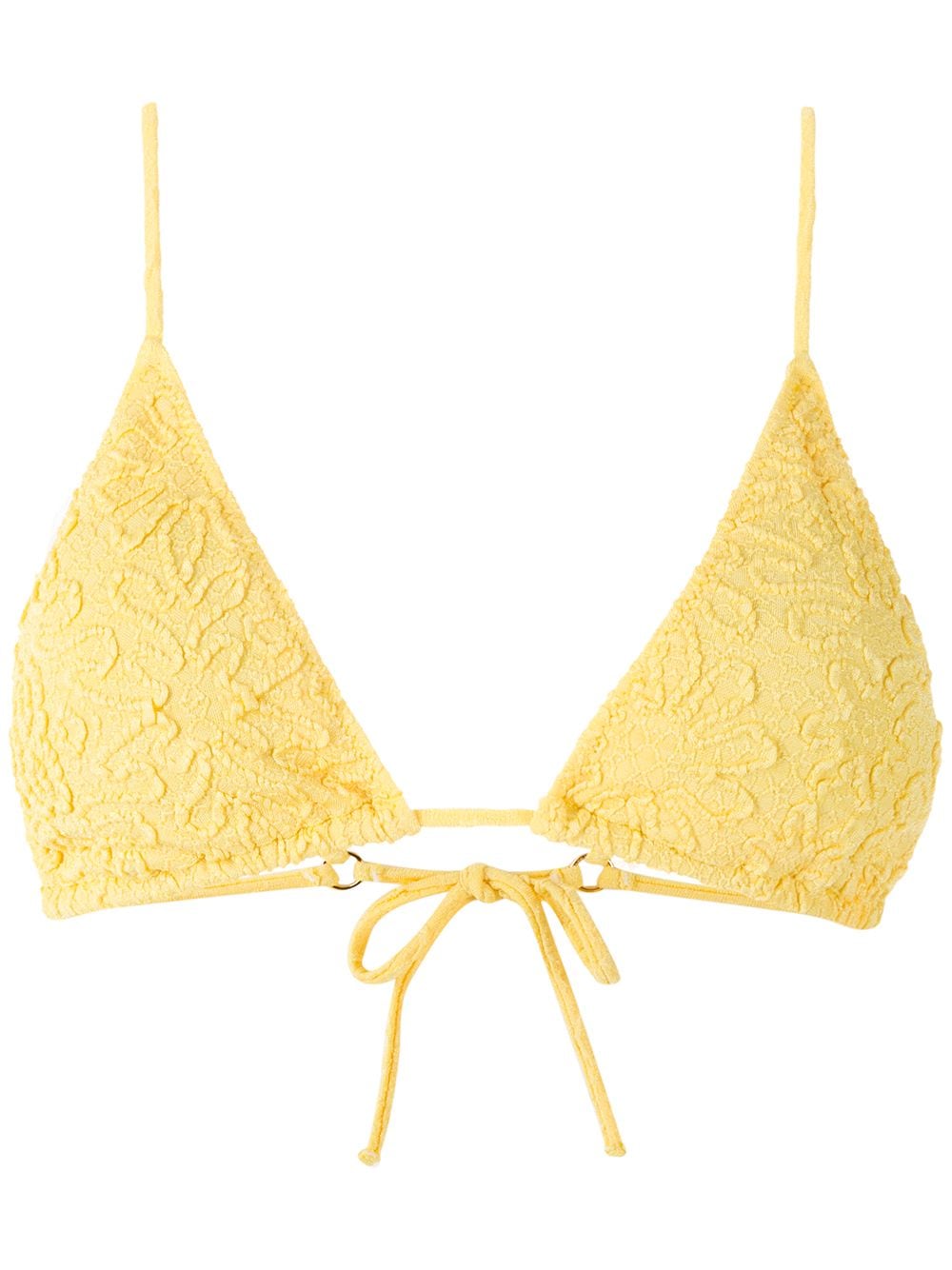 Clube Bossa Aava jacquard bikini top - Yellow von Clube Bossa